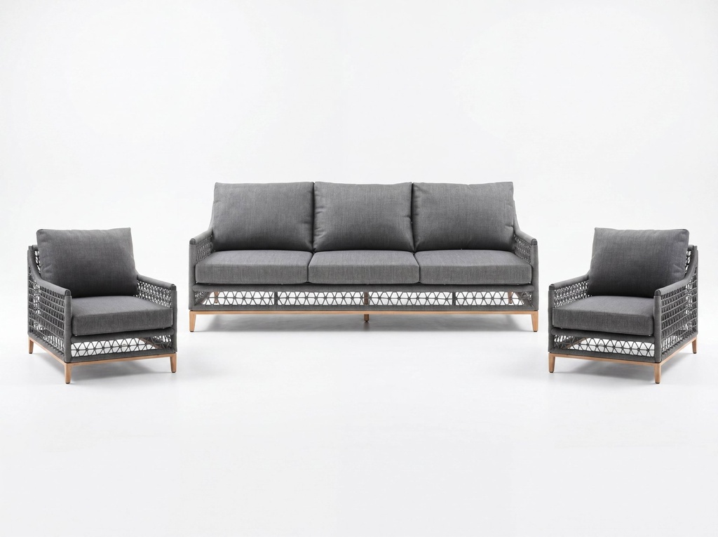 Karen Outdoor Collection.One sofa and 2 chairs.
