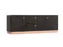 Raven TV unit Ebony and Rose Gold