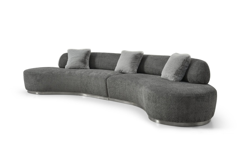 Perla Curved 4 Seater Sofa