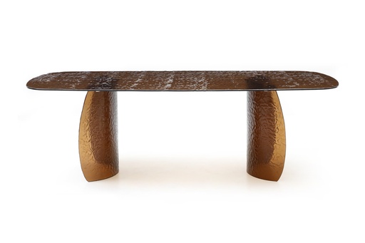 [DT2056GLS-BRZ] Rivelle Dining Table