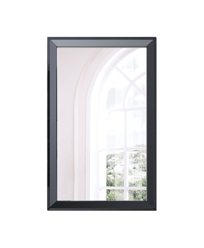 [MR1356-BLK] Abrazo/Eddy/Kimberly Rectangular Mirror in High Gloss Black Lacquer ILP-8826-1HG