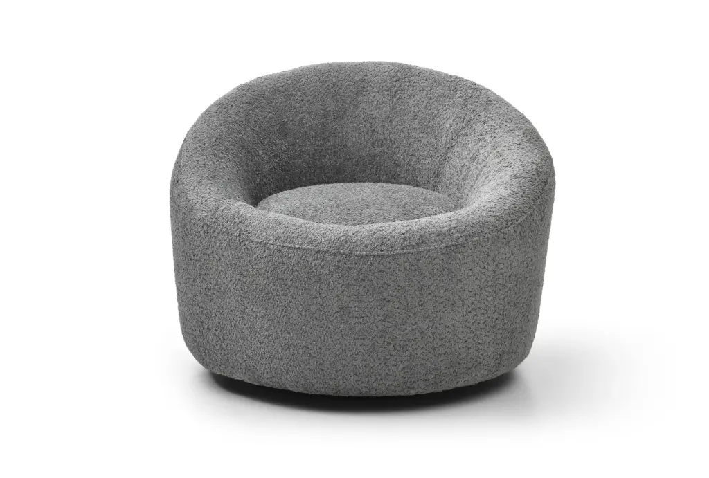 Perla Round Swivel Accent Chair | WHITELINE Modern Living